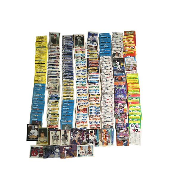 Lot Of Vintage Fleer MLB Baseball Cards & Stickers Over 160 Various 1982-2003yrs - Picture 1 of 7
